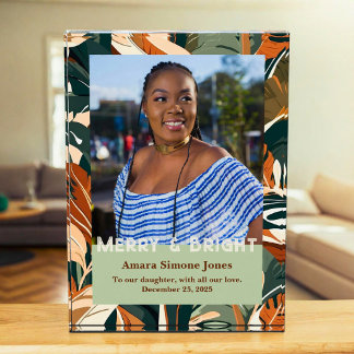 Bloque Para Fotos Regalos Botánicos para Hija Afroamericana