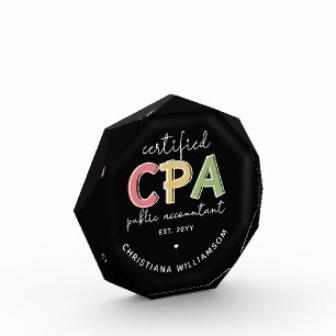 Bloque Para Fotos Regalos de Contadores Públicos certificados por CP