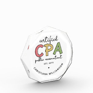 Bloque Para Fotos Regalos de Contadores Públicos certificados por CP