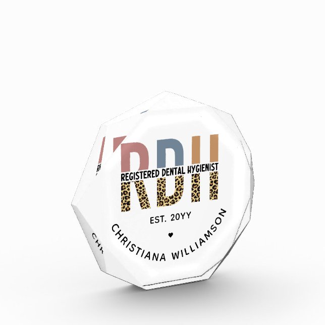 Bloque Para Fotos Regalos de higienistas dentales registrados por el (Izquierda)