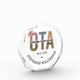 Bloque Para Fotos Regalos de personalizado OTA de Auxiliar de Terapi