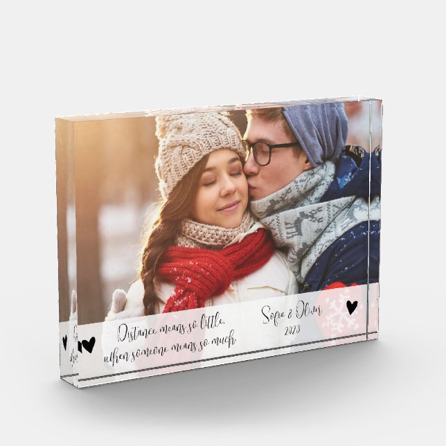 Bloque Para Fotos Regalos de relaciones de larga distancia personali (Izquierda)