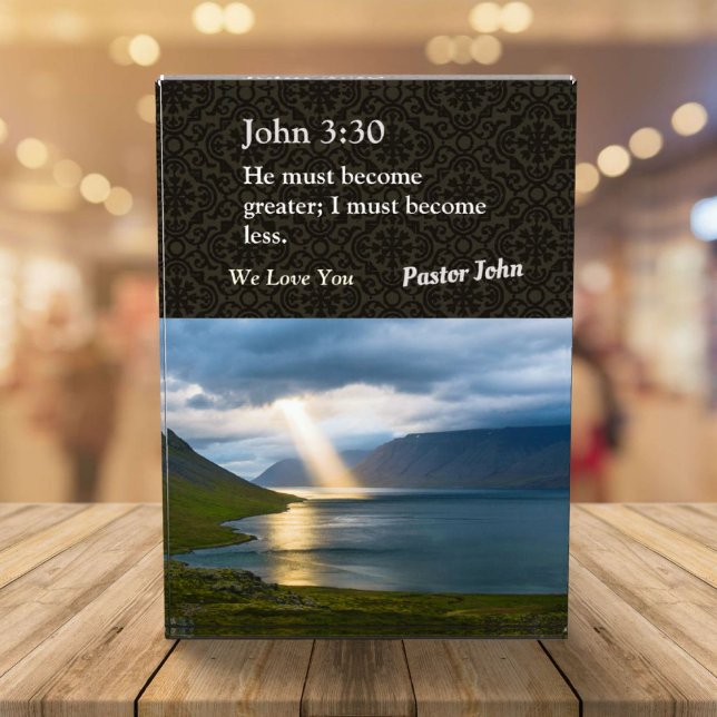 Bloque Para Fotos Regalos Navidades únicos personalizados para pasto (Unique Christmas Gifts for Pastors)