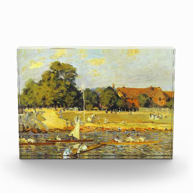 Bloque Para Fotos Regatta en Hampton Court Alfred Sisley Poster (Anverso)