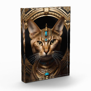Bloque Para Fotos Reina del Nilo: Cleopatra la gata con tocado