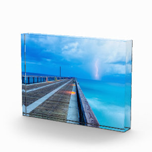 Bloque Para Fotos Relámpago En El Pier Navarre Beach