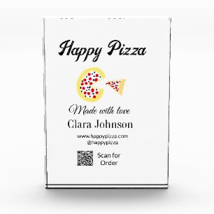 Bloque Para Fotos Restaurante de pizza cafetería pizzería escanear c