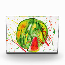 Bloque Para Fotos Resumen de la sandía acuática brillante