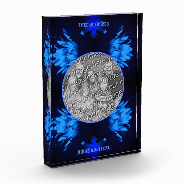 Bloque Para Fotos Resumen Lily Lotus Flor Crea Tu Propia (Izquierda)