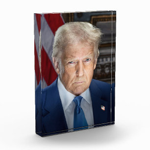 Bloque Para Fotos Retrato de Donald Trump, presidente de Estados Uni