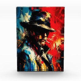Bloque Para Fotos Retrato de gánster Pintura abstracta Estilo vintag