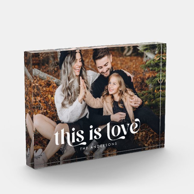 Bloque Para Fotos Retro Esto Es Amor Horizontal (Izquierda)