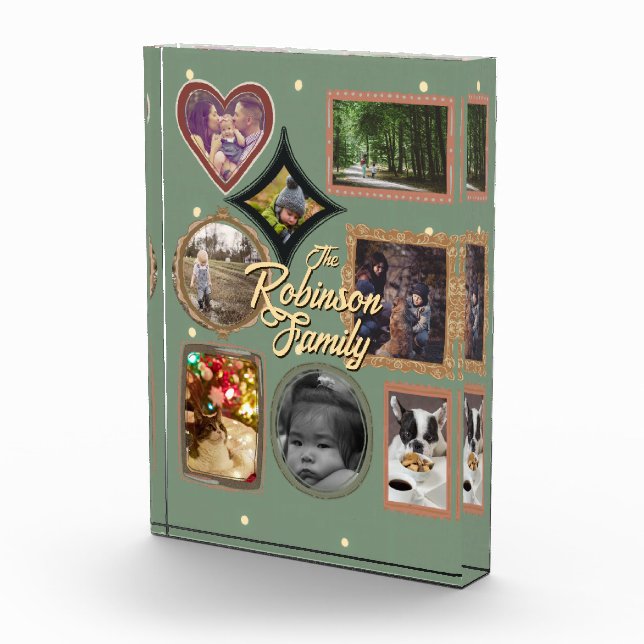 Bloque Para Fotos Retro Family 8 Photo Collage CUSTOM (Derecha)