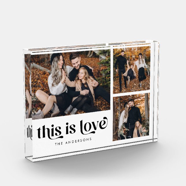 Bloque Para Fotos Retro simple esto es el Collage del amor (Izquierda)