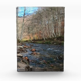 Bloque Para Fotos Río de Montaña en Otoño – Naturaleza Salvaje Ruman