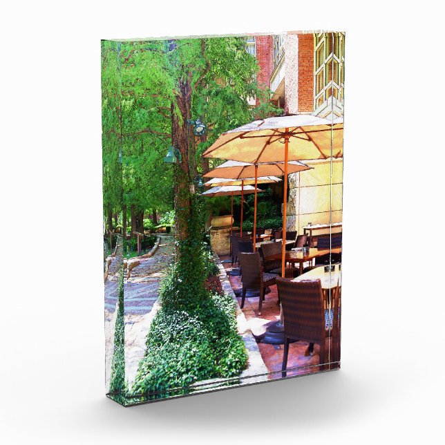 Bloque Para Fotos Riverwalk Cafe Acrylic Block (Izquierda)
