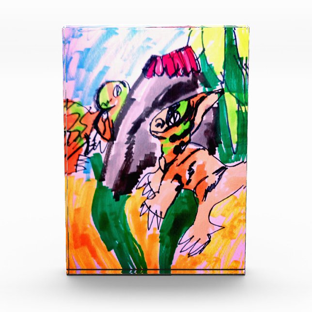 Bloque Para Fotos Rocas de dinosaurio  (Anverso)