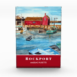Bloque Para Fotos Rockport Harbour Massachusetts New England USA