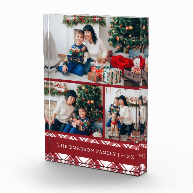 Bloque Para Fotos Rojo de Navidad (Derecha)