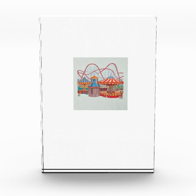 Bloque Para Fotos Roller Coaster Ride (Anverso)