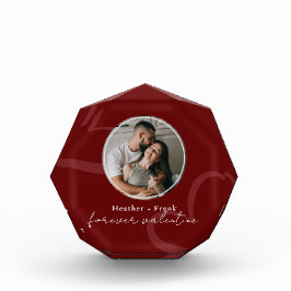 Bloque Para Fotos Romántico Rojo Minimalista Moderno para San Valent
