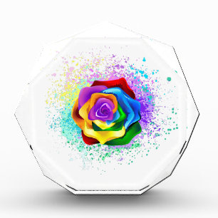 Bloque Para Fotos Rosa arcoiris colorido