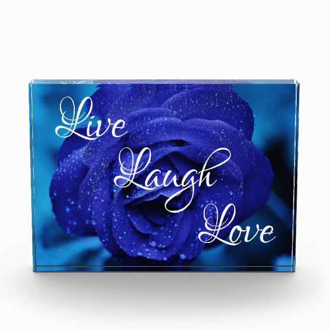 Bloque Para Fotos Rosa Live Laugh Love (Anverso)