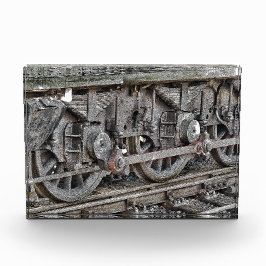 BLOQUE PARA FOTOS RUEDAS DE TREN DE VAPOR