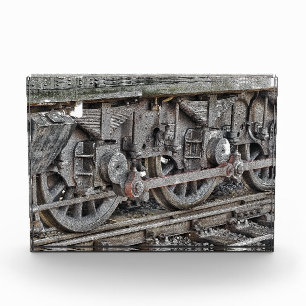 BLOQUE PARA FOTOS RUEDAS DE TREN DE VAPOR