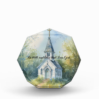 Bloque Para Fotos Rustic Church Path in Wildflower Meadow