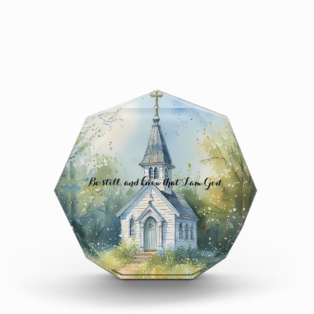 Bloque Para Fotos Rustic Church Path in Wildflower Meadow (Anverso)