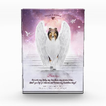 Sable Rough Collie Angel en el cielo - Memorial Ma