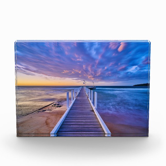Bloque Para Fotos Safety Beach Jetty Sunset (Anverso)