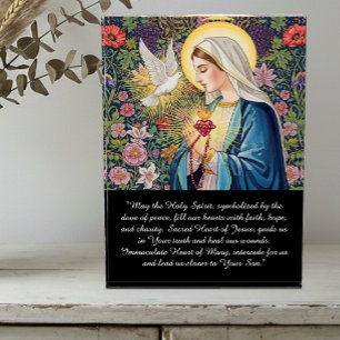 Bloque Para Fotos Sagrado Corazón de María, Devoción al Corazón Inma