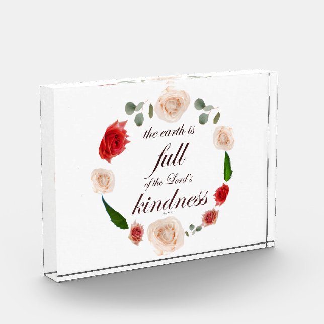 Bloque Para Fotos salmo 33 amabilidad total (Izquierda)