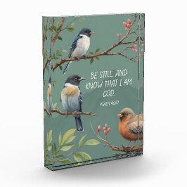 Bloque Para Fotos Salmo 46:10 Biblia cristiana Verse Image