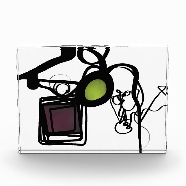 Bloque Para Fotos Saludos desde Filydion: Resumen en blanco y negro (Anverso)