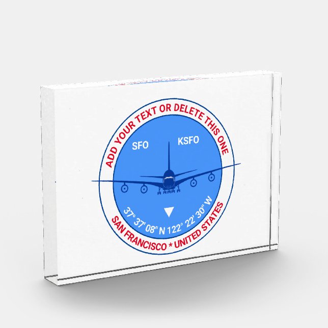 Bloque Para Fotos San Francisco, Estados Unidos, Personalizable Stun (Izquierda)