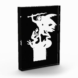 Bloque Para Fotos San Miguel y Dragón (en blanco)