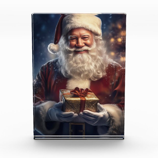 Bloque Para Fotos Santa Claus Christmas Card (Anverso)