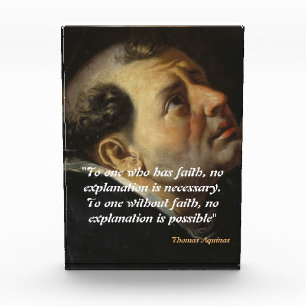 Bloque Para Fotos Santo Tomás De Aquinas Cita Sobre La Fe