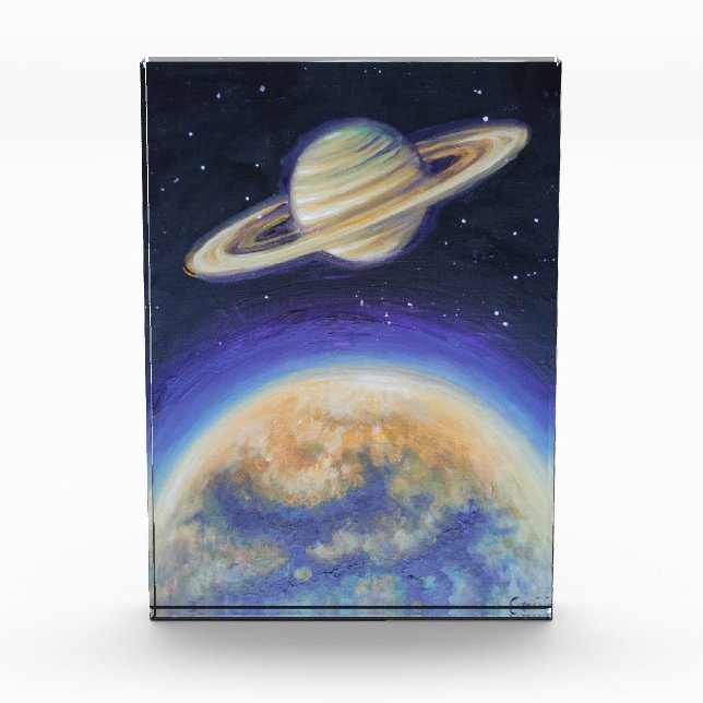 Bloque Para Fotos Saturno y Titán (Anverso)