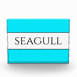 Bloque Para Fotos SEAGULL Bonito brillante cielo azul franjas blanca