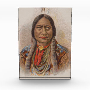 Bloque Para Fotos Señales de humo: El jefe indio lakota está sentado
