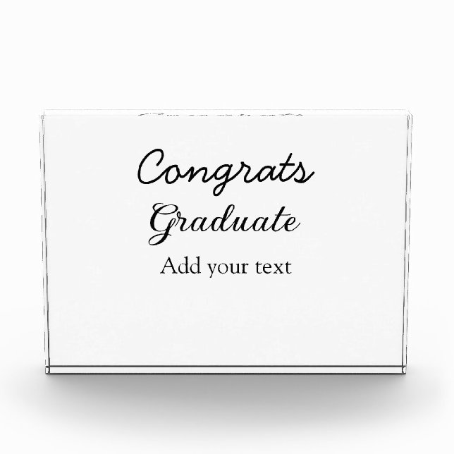 Bloque Para Fotos Sencillas felicitaciones mínimas graduación añadir (Anverso)