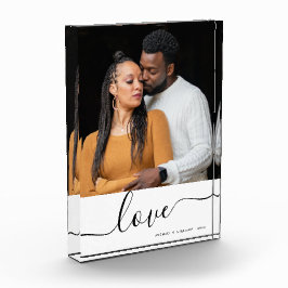 Bloque Para Fotos Sencillas parejas modernas Personalizado Día de Sa