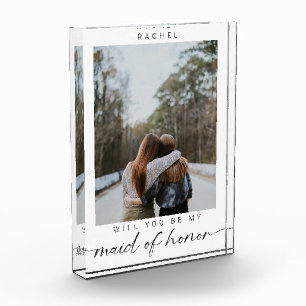 Bloque Para Fotos ¿Serás mi empleada de honor Minimalista Moda de fo