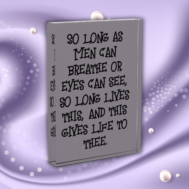 Bloque Para Fotos Shakespeare - Mientras los hombres...... | (Subido por el creador)