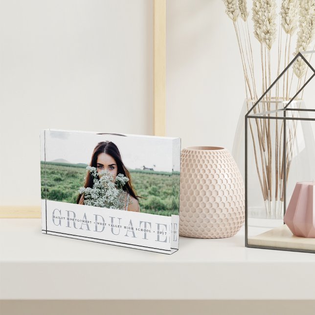 Bloque Para Fotos Sheer Stripe Gradupe Keepsake (Subido por el creador)