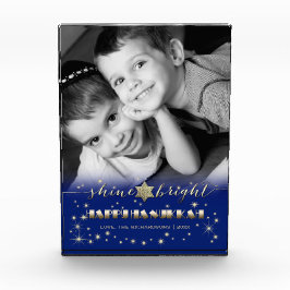 Bloque Para Fotos Shine & Bright Hanukkah Personalizado